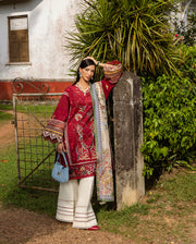 Esmel Mon Tresor Luxe Lawn Unstitched Embroidered 3Pc Suit ESL25-04