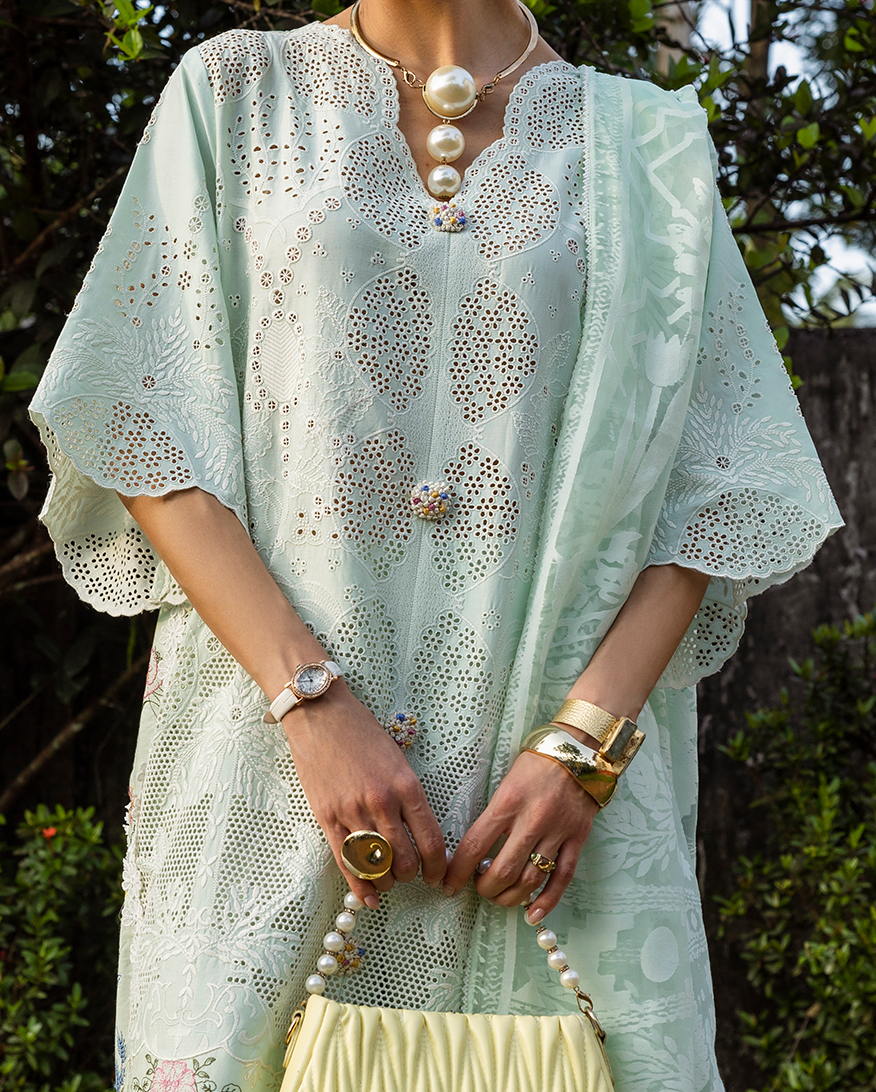 Esmel Mon Tresor Luxe Lawn Unstitched Embroidered 3Pc Suit ESL25-10