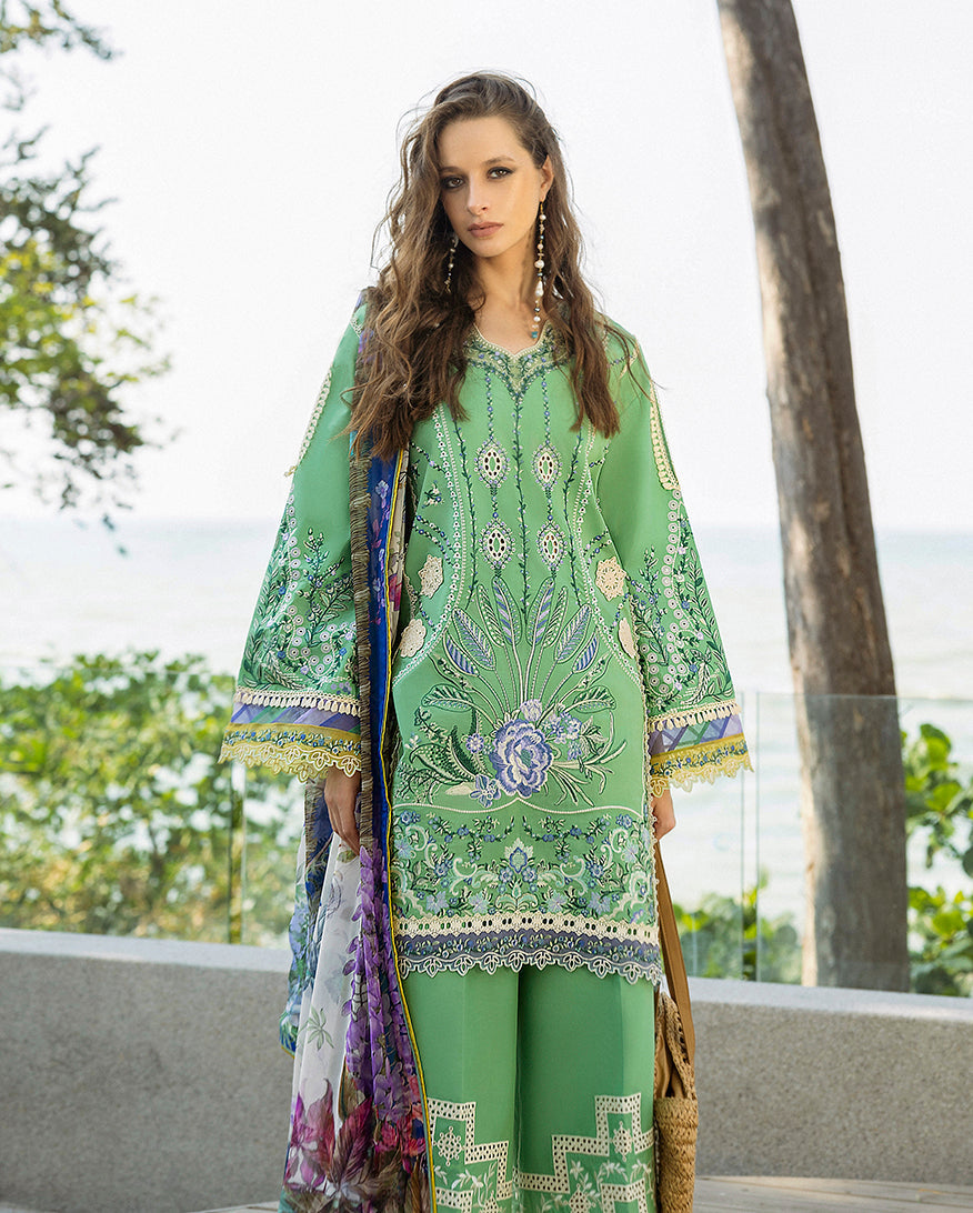 Esmel Nouveau Chapitre Unstitched 3Pc Lawn Suit EUNSS25-01 Orée