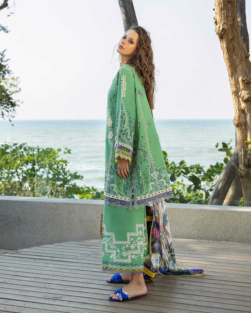 Esmel Nouveau Chapitre Unstitched 3Pc Lawn Suit EUNSS25-01 Orée