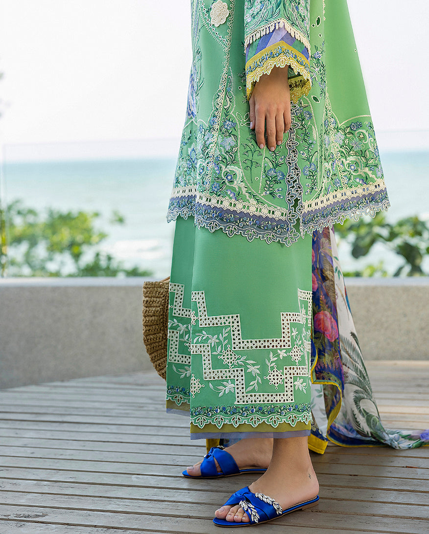 Esmel Nouveau Chapitre Unstitched 3Pc Lawn Suit EUNSS25-01 Orée