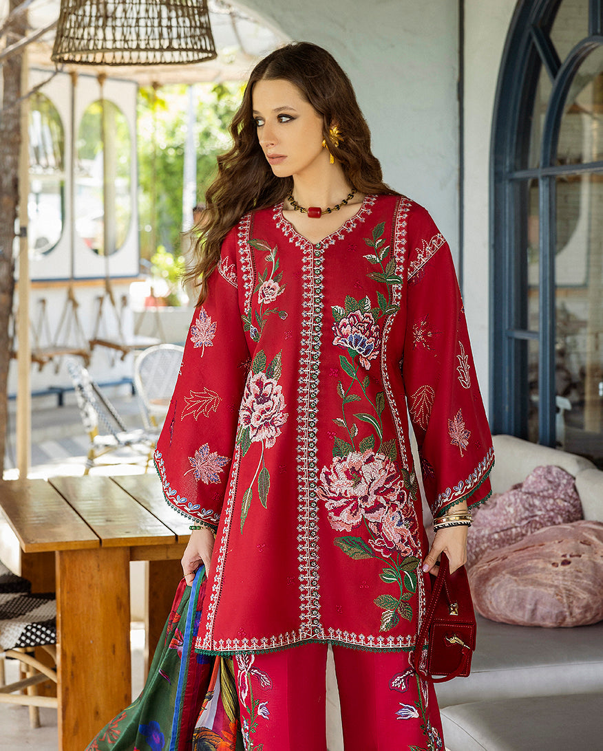 Esmel Nouveau Chapitre Unstitched 3Pc Lawn Suit EUNSS25-03 Maelis
