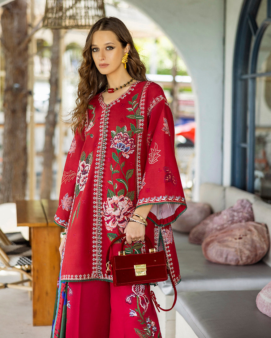 Esmel Nouveau Chapitre Unstitched 3Pc Lawn Suit EUNSS25-03 Maelis