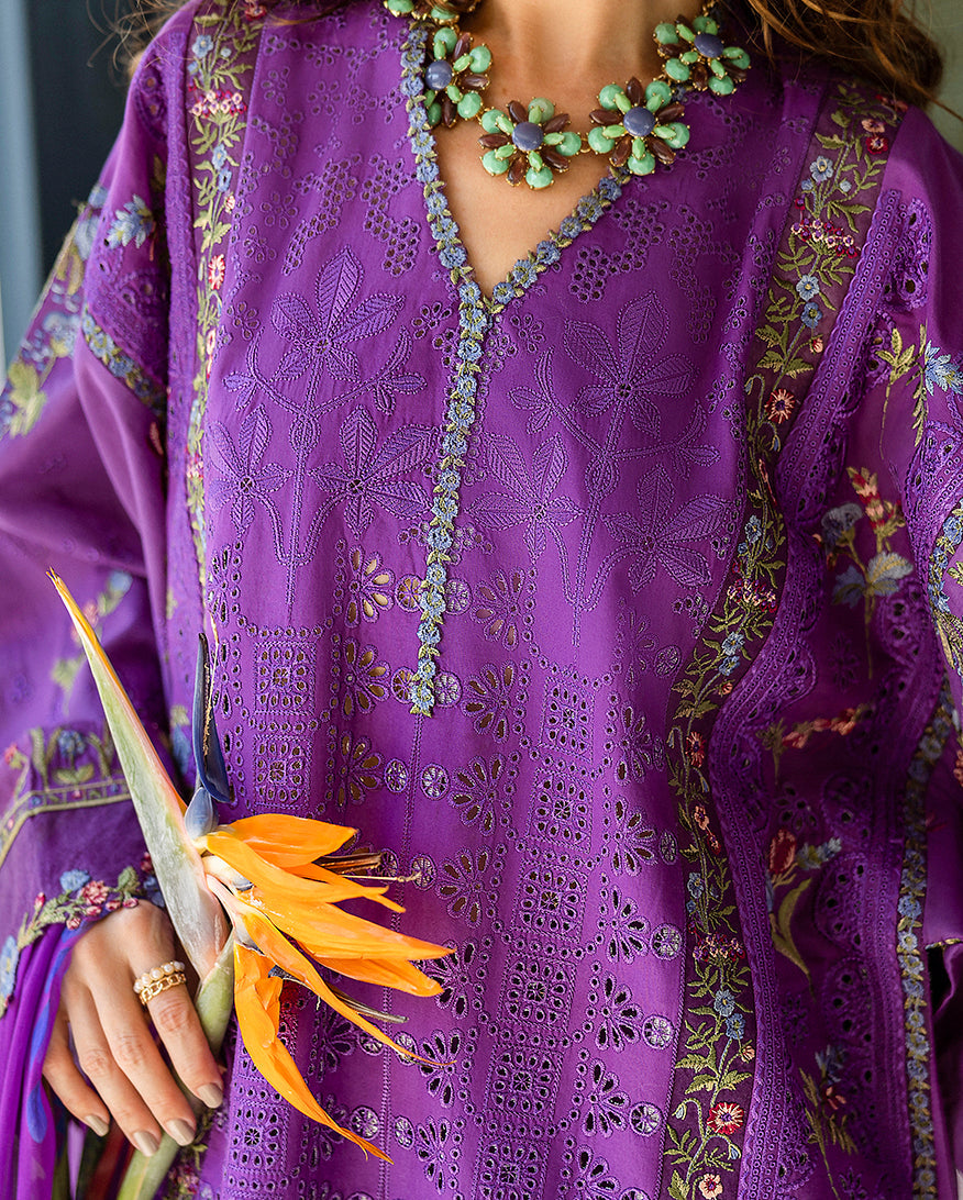 Esmel Nouveau Chapitre Unstitched 3Pc Lawn Suit EUNSS25-07 Serène