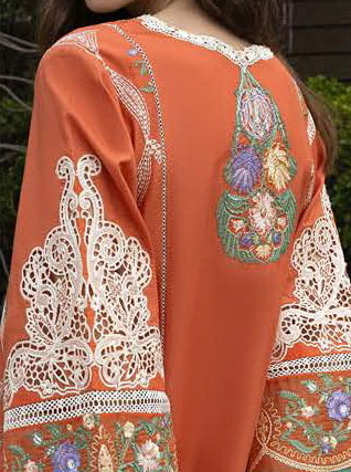 Esmel Mon Tresor Luxe Lawn Unstitched Embroidered 3Pc Suit ESL26-01 Vita