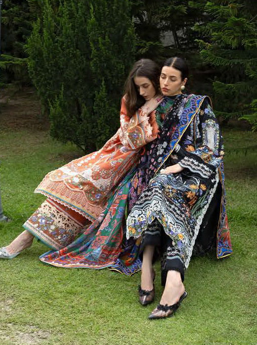 Esmel Mon Tresor Luxe Lawn Unstitched Embroidered 3Pc Suit ESL26-01 Vita