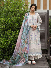 Esmel Mon Tresor Luxe Lawn Unstitched Embroidered 3Pc Suit ESL26-02 Aria