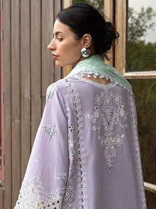 Esmel Mon Tresor Luxe Lawn Unstitched Embroidered 3Pc Suit ESL26-03 Lila