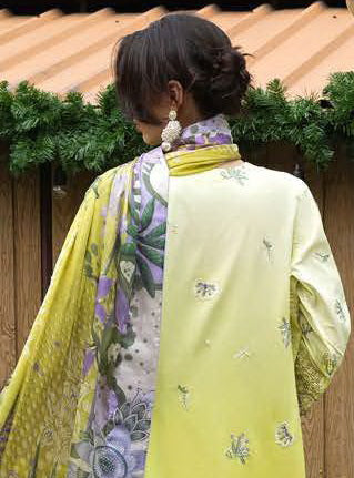 Esmel Mon Tresor Luxe Lawn Unstitched Embroidered 3Pc Suit ESL26-07 Fia