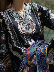Esmel Mon Tresor Luxe Lawn Unstitched Embroidered 3Pc Suit ESL26-11 Sia