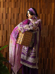 Esmel Mon Tresor Luxe Lawn Unstitched Embroidered 3Pc Suit ESL26-12 Aura