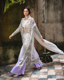 Esmel La vie Haute Unstitched Net 3Pc Suit EUNWD2501-01 Naiora