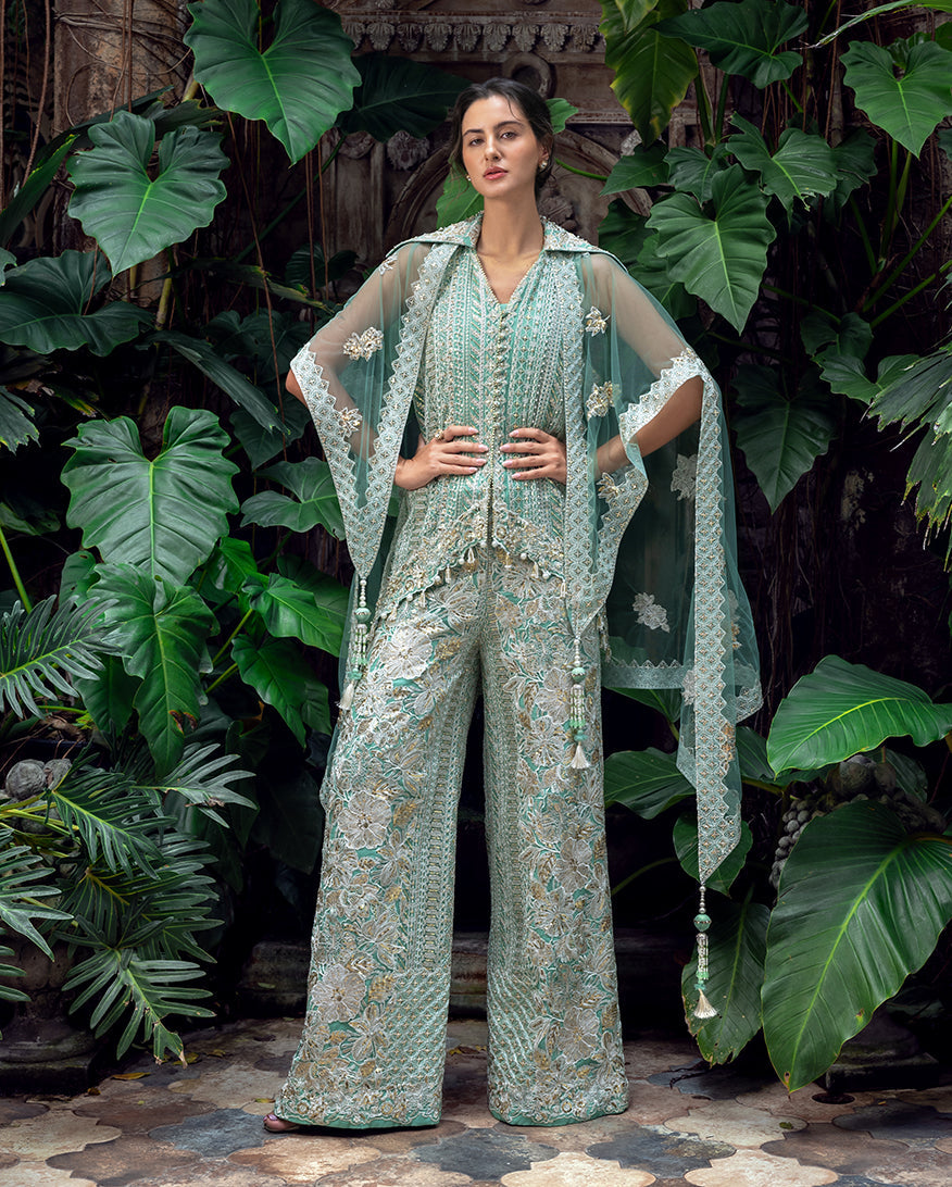Esmel La vie Haute Unstitched Net 3Pc Suit EUNWD2501-05 Marelie