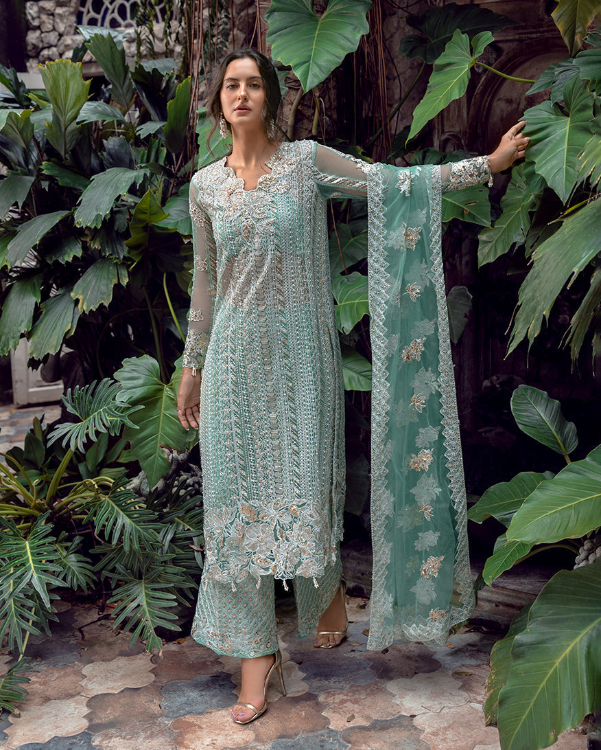 Esmel La vie Haute Unstitched Net 3Pc Suit EUNWD2501-05 Marelie