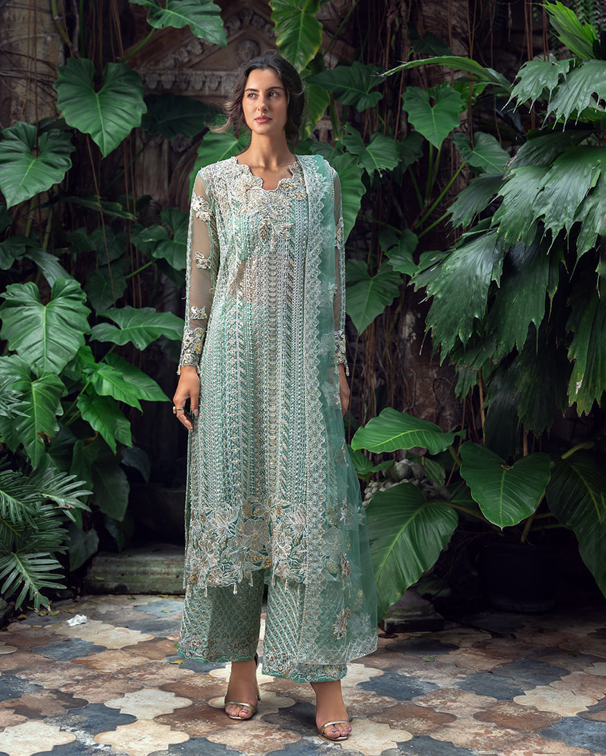 Esmel La vie Haute Unstitched Net 3Pc Suit EUNWD2501-05 Marelie