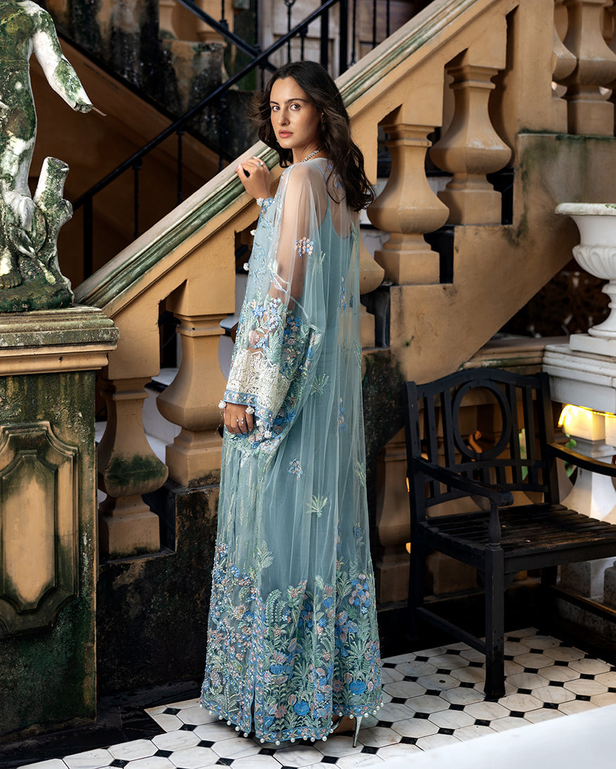 Esmel La vie Haute Unstitched Net 3Pc Suit EUNWD2501-06 Evania