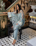 Esmel La vie Haute Unstitched Net 3Pc Suit EUNWD2501-06 Evania