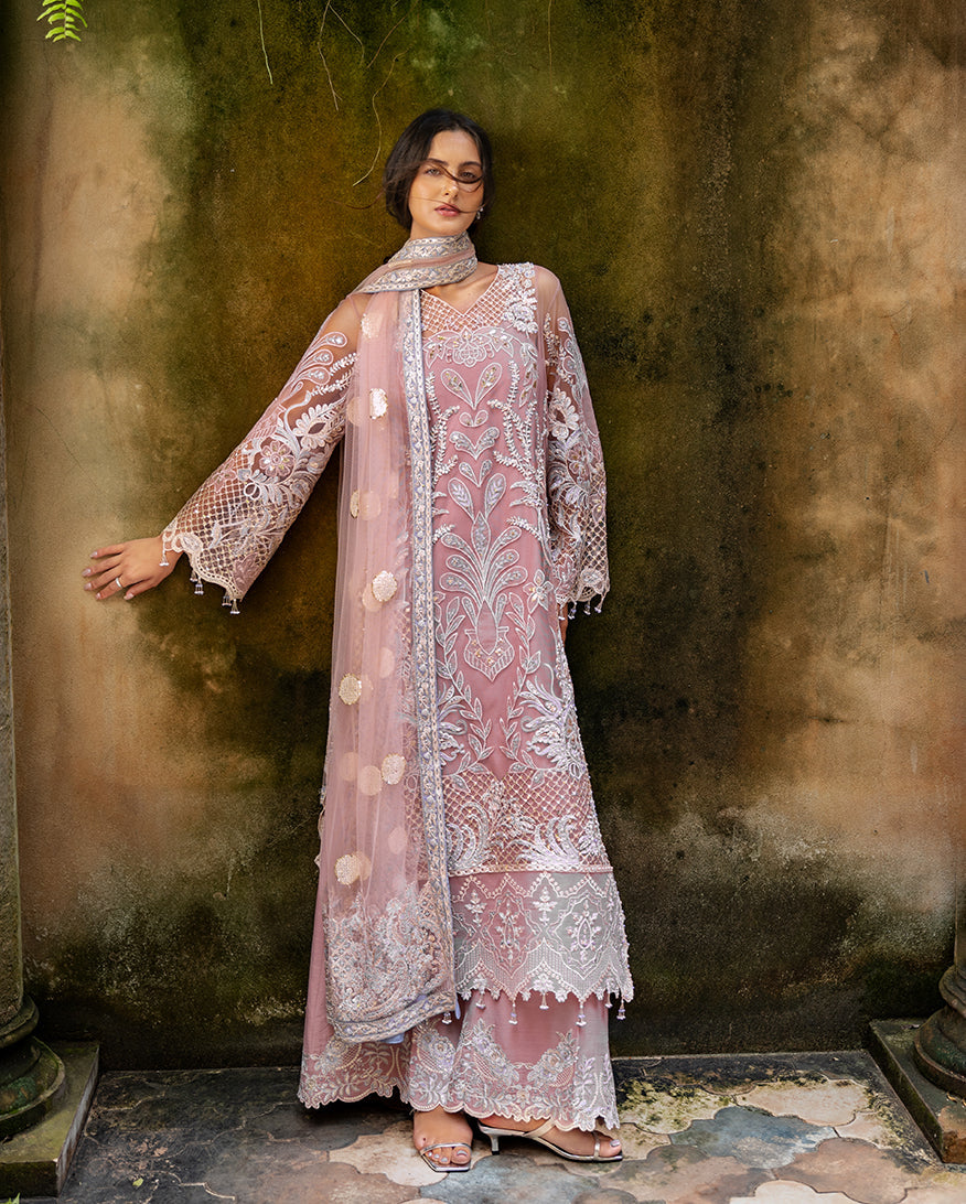Esmel La vie Haute Unstitched Net 3Pc Suit EUNWD2501-07 Aloura