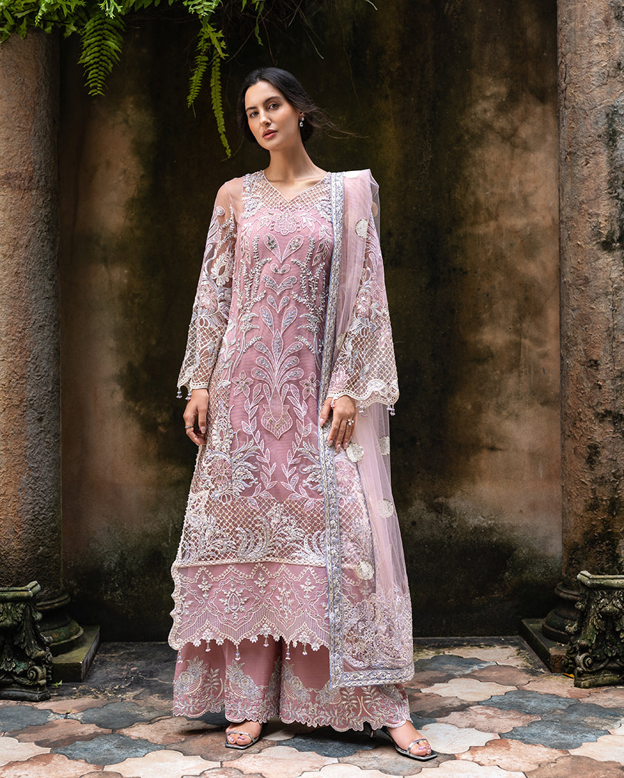 Esmel La vie Haute Unstitched Net 3Pc Suit EUNWD2501-07 Aloura
