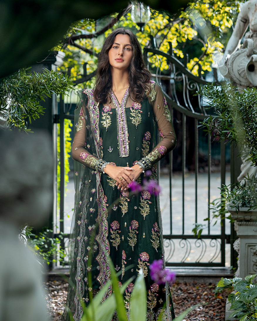 Esmel La vie Haute Unstitched Net 3Pc Suit EUNWD2501-08 Desiree