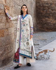 Esmel Lueur Dorent Embroidered Viscose Unstitched 3Pc Suit EUNWI2501-01 Ivoria