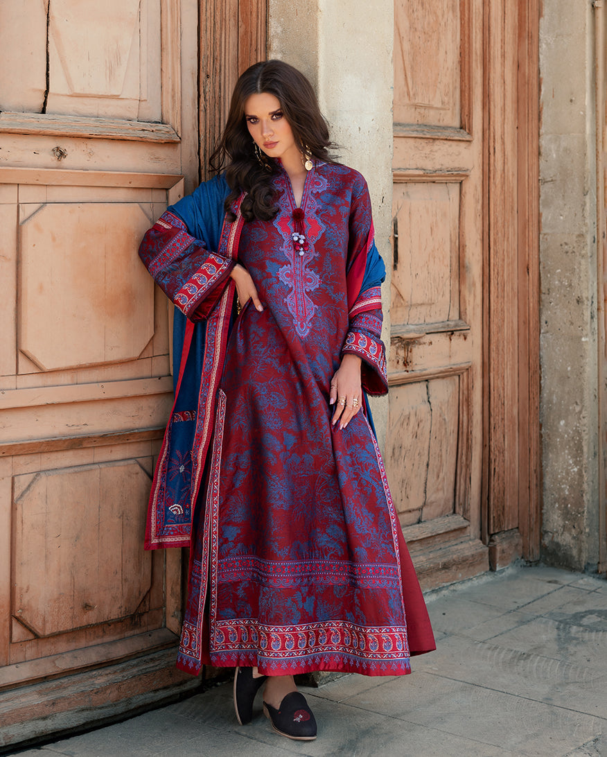Esmel Lueur Dorent Embroidered Viscose Unstitched 3Pc Suit EUNWI2501-02 Althea