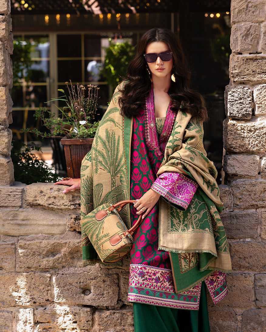 Esmel Lueur Dorent Embroidered Viscose Unstitched 3Pc Suit EUNWI2501-03 Isolde