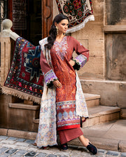 Esmel Lueur Dorent Embroidered Karandi Unstitched 3Pc Suit EUNWI2501-10 Eira