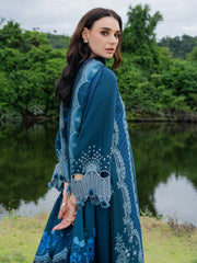 Faiza Faisal Dastaan Embroidered Khaddar Unstitched 3Pc Suit - EVARA