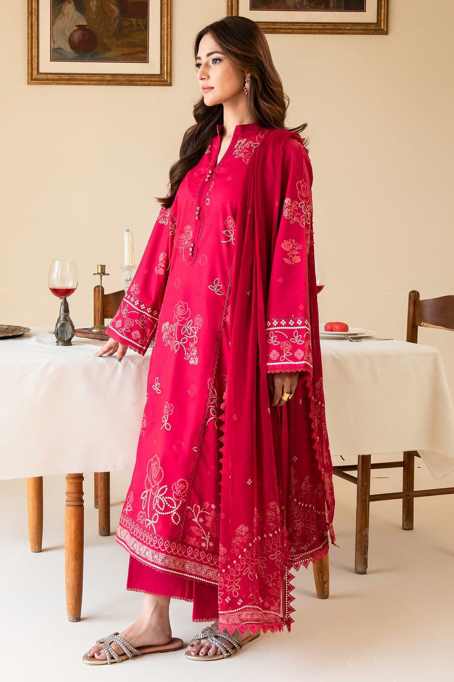 Faiza Faisal Serene Printed Lawn Unstitched 3Pc Suit - EVE