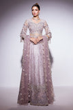 Best of Mushq Embroidered Net Unstitched 3Pc Suit BOM-10 Evening Haze