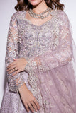 Best of Mushq Embroidered Net Unstitched 3Pc Suit BOM-10 Evening Haze