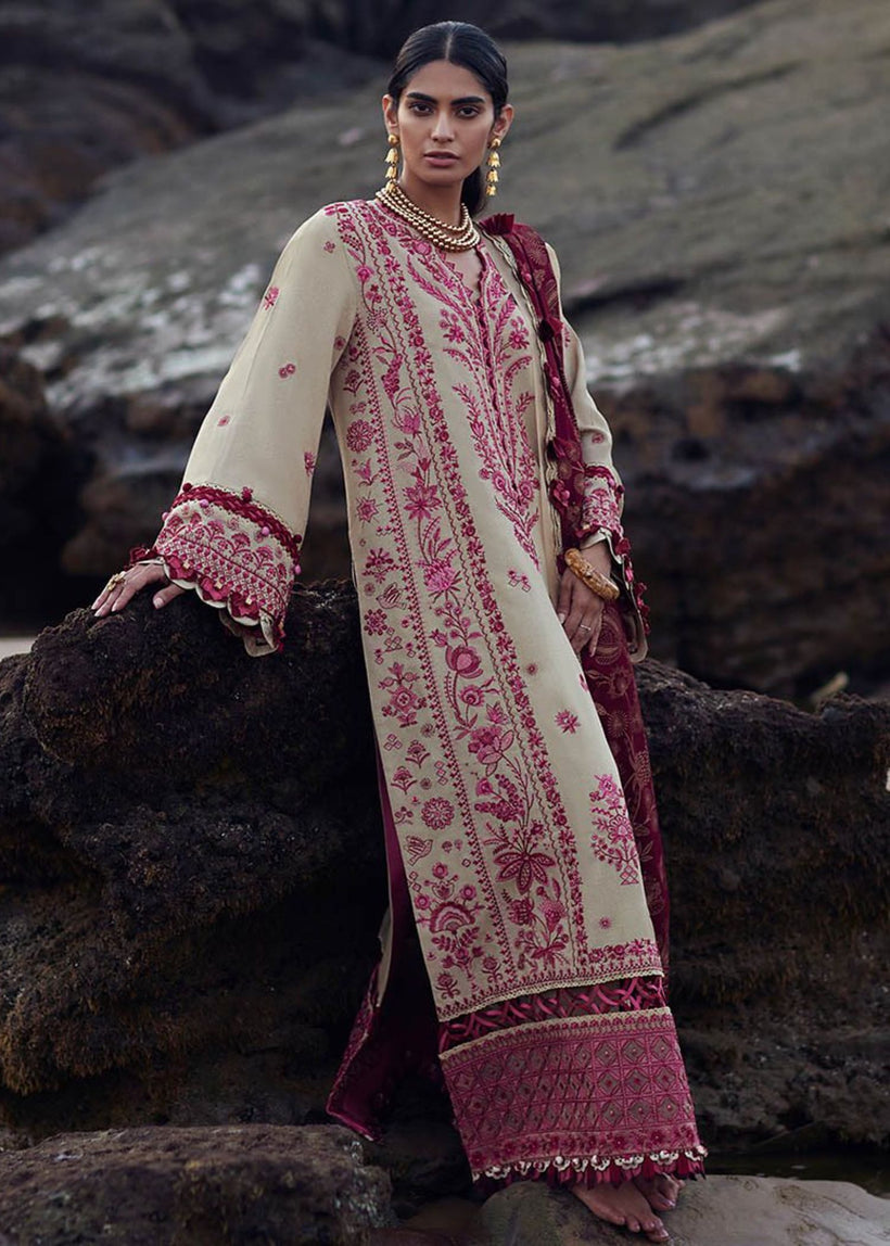 ELAN Embroidered Karandi Unstitched 3Pc Suit EW23-02 LARAH