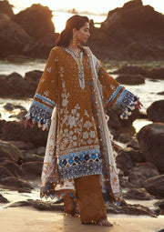 ELAN Embroidered Khaddar Unstitched 3Pc Suit EW23-04 MIRZETA