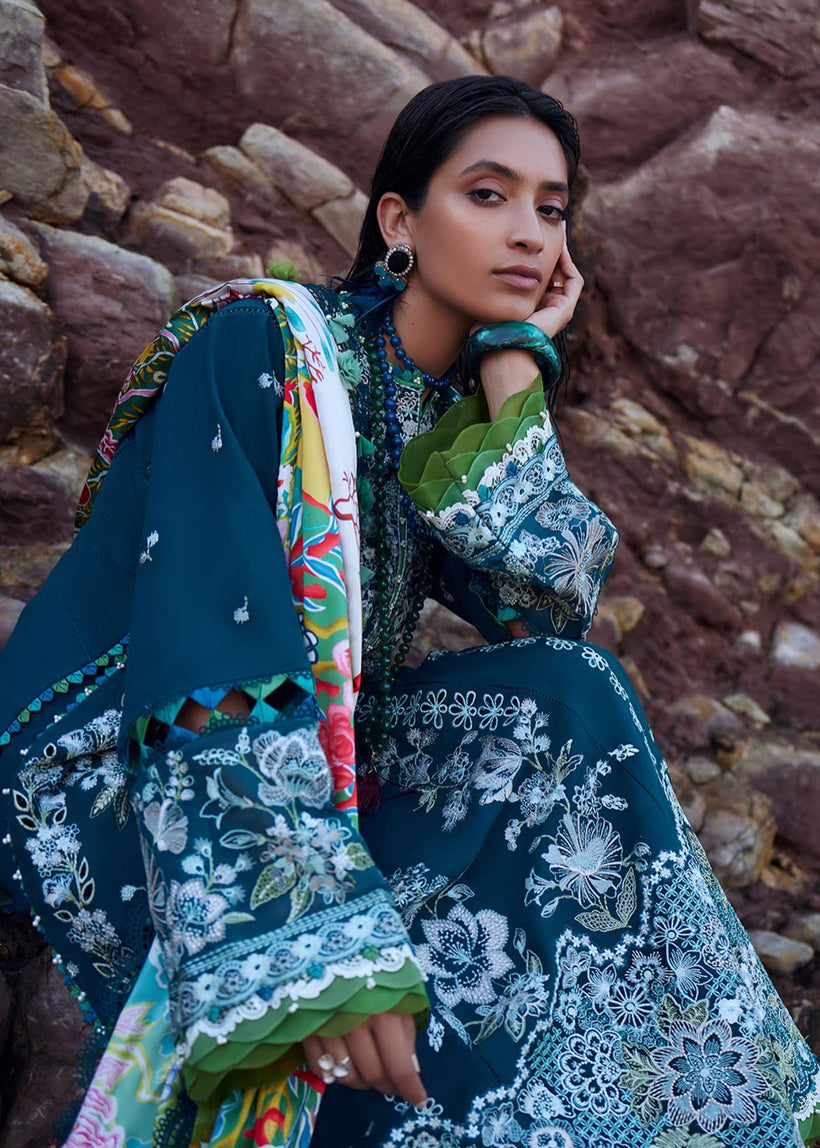 ELAN Embroidered Khaddar Unstitched 3Pc Suit EW23-08 FREYA