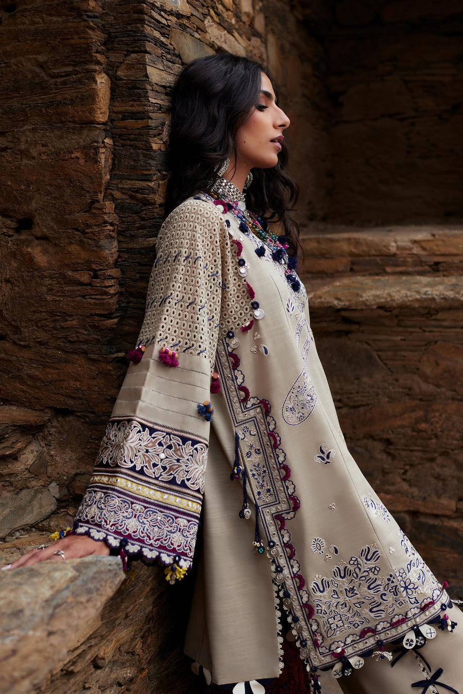 ELAN Embroidered Khaddar Unstitched 3Pc Suit EW24-02 ARSIA