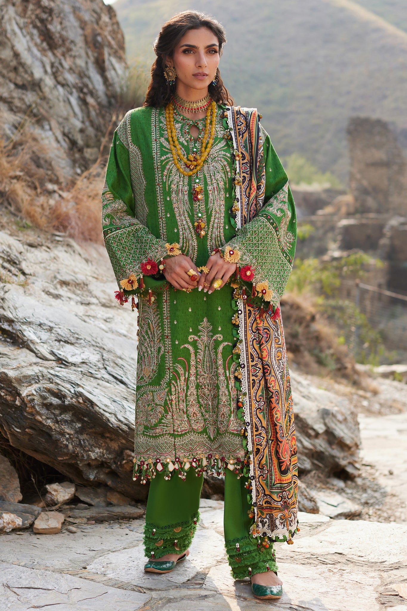ELAN Embroidered Jacquard Unstitched 3Pc Suit EW24-03 CORA ELAN Embroidered Jacquard Unstitched 3Pc Suit EW24-03 CORA