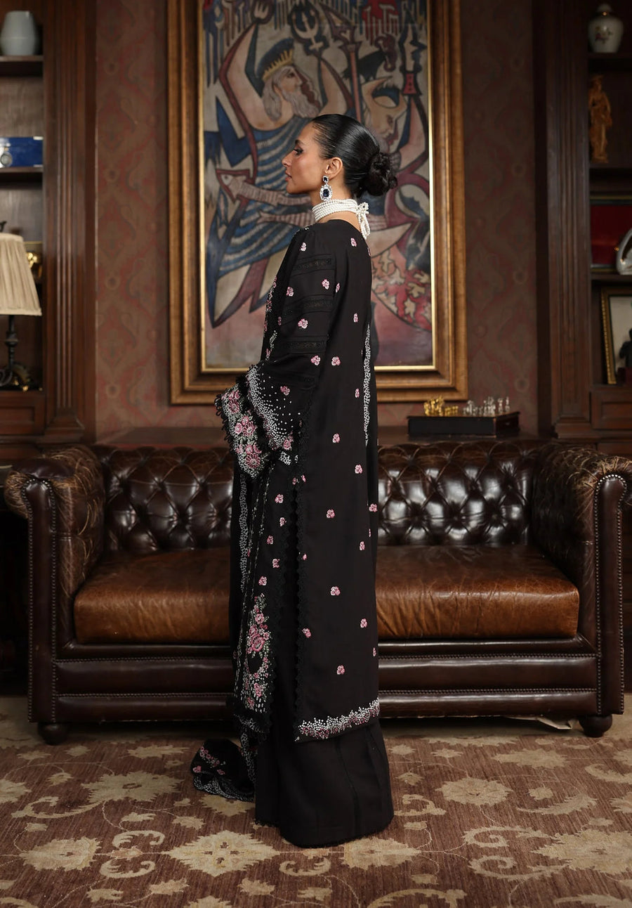 Elaf Premium Embroidered Karandi Unstitched 3Pc Suit EWK-4A NIGHTBELLE