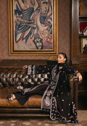 Elaf Premium Embroidered Karandi Unstitched 3Pc Suit EWK-4A NIGHTBELLE