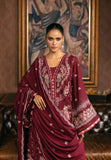 Elaf Premium Embroidered Karandi Unstitched 3Pc Suit EWK-4B CRIMSONELLE