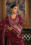 Elaf Premium Embroidered Karandi Unstitched 3Pc Suit EWK-4B CRIMSONELLE
