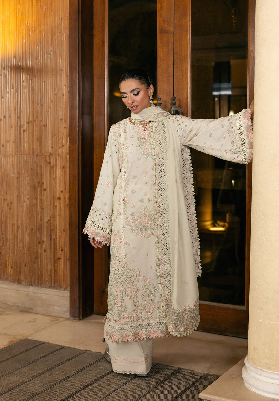 Elaf Premium Embroidered Karandi Unstitched 3Pc Suit EWK-5A PEARLOSA