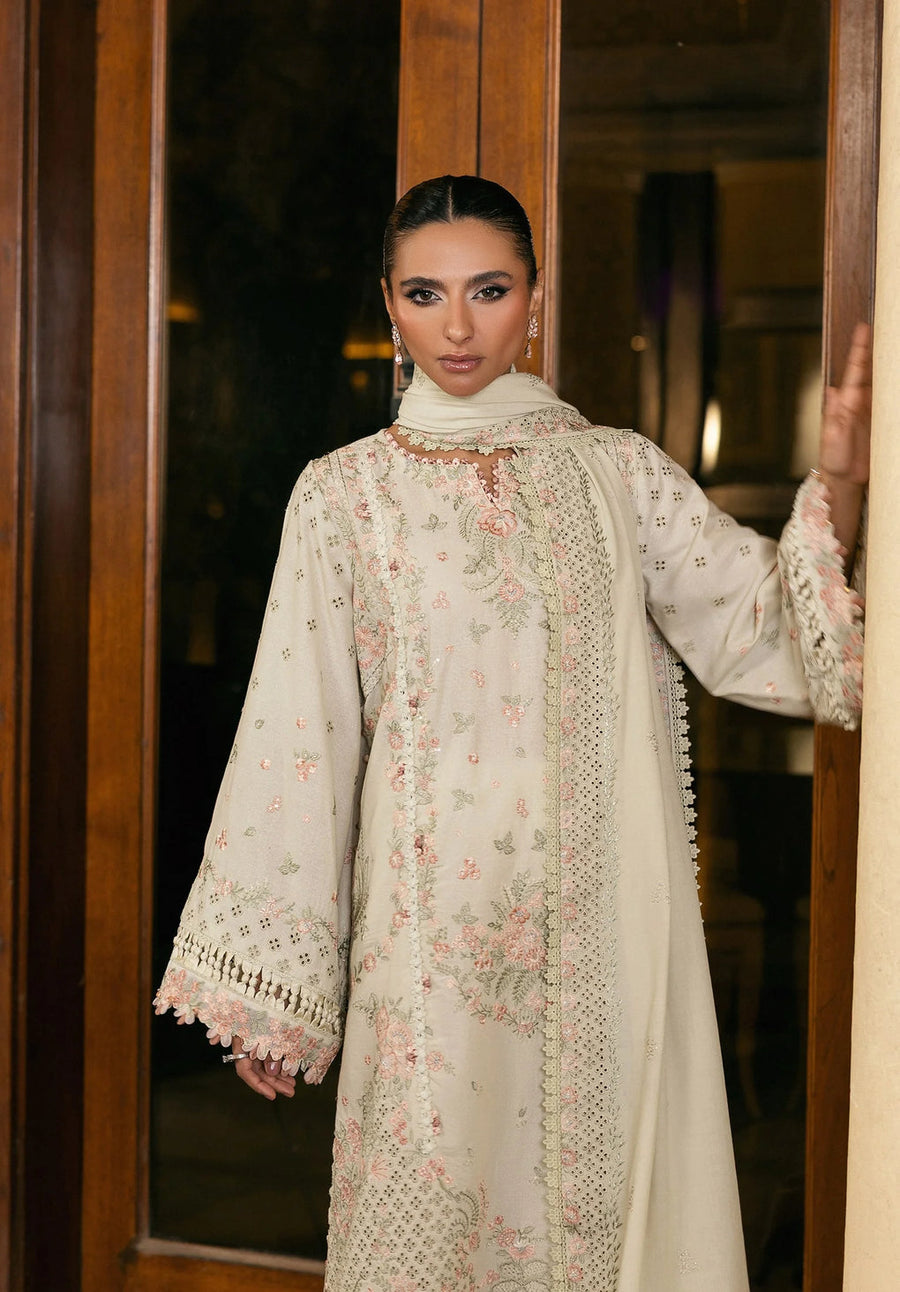 Elaf Premium Embroidered Karandi Unstitched 3Pc Suit EWK-5A PEARLOSA
