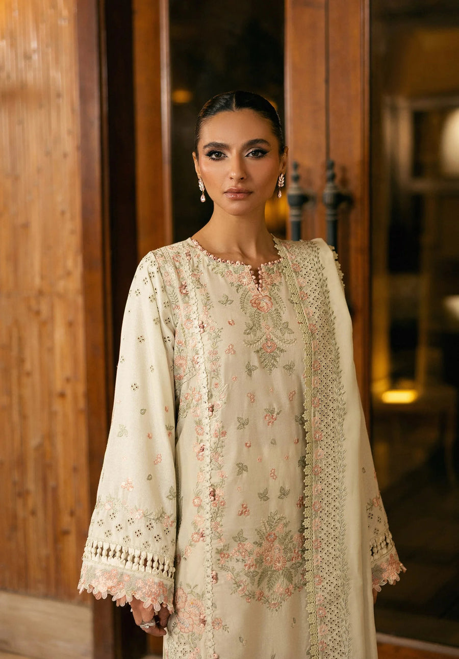 Elaf Premium Embroidered Karandi Unstitched 3Pc Suit EWK-5A PEARLOSA