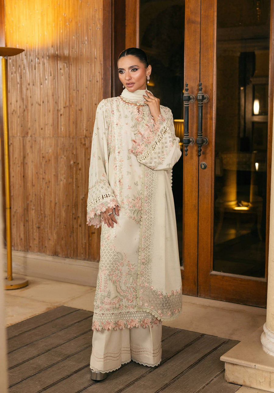 Elaf Premium Embroidered Karandi Unstitched 3Pc Suit EWK-5A PEARLOSA