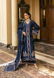 Elaf Premium Embroidered Karandi Unstitched 3Pc Suit EWK-6B AMBER HAZE