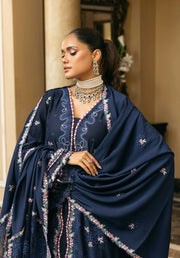 Elaf Premium Embroidered Karandi Unstitched 3Pc Suit EWK-6B AMBER HAZE