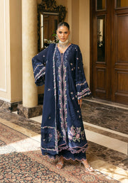Elaf Premium Embroidered Karandi Unstitched 3Pc Suit EWK-6B AMBER HAZE