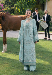 Elaf Premium Embroidered Karandi Unstitched 3Pc Suit EWK-7A MINTFROST