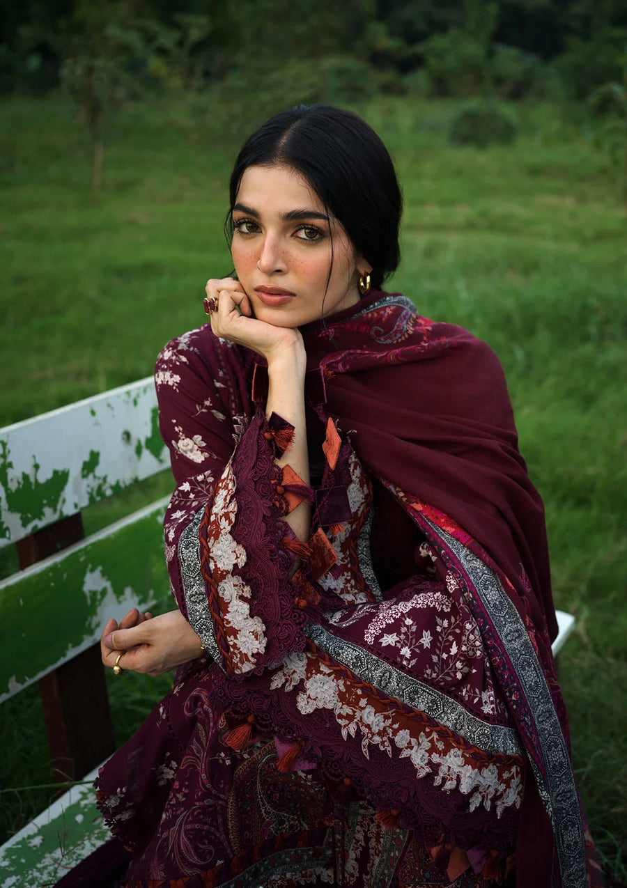 Elaf Premium Wilderness Unstitched Khaddar 3Pc Suit EWR-2A ROWAN